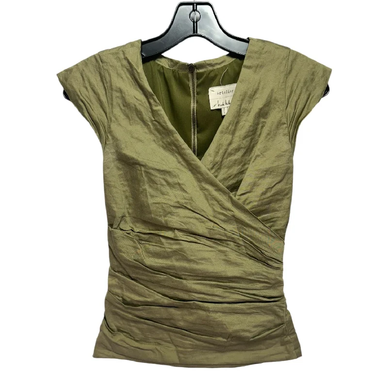 women's tops for gala dinnersTop Sleeveless By Nicole Miller In Green, Size: S