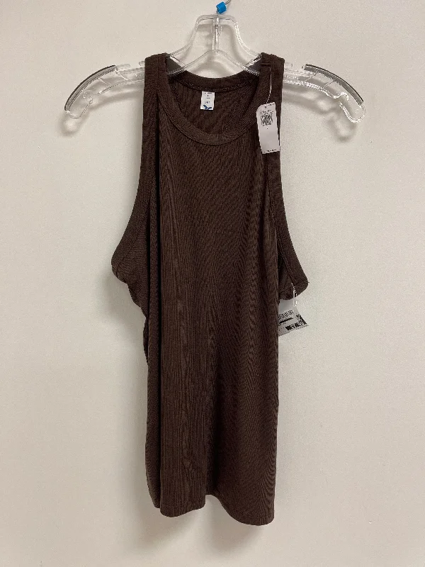 women's tops for boho-chic stylesTop Sleeveless By Old Navy In Brown, Size: L