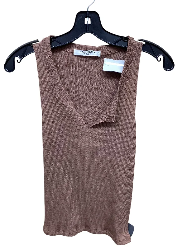 women's tops for those who want to make a fashion statementTop Sleeveless By Project Social Tee In Brown, Size: S