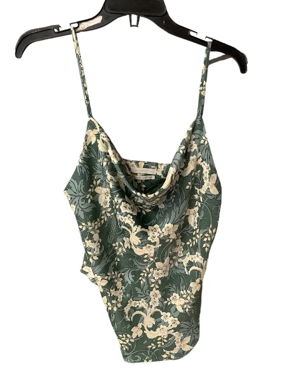 women's tops with embroidery detailsTop Sleeveless By Urban Outfitters In Green, Size: M