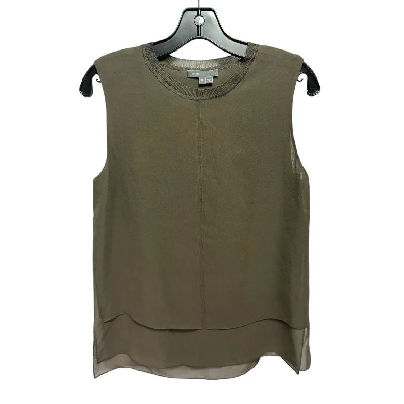 women's tops for picnics in the parkTop Sleeveless By Vince In Green, Size: S