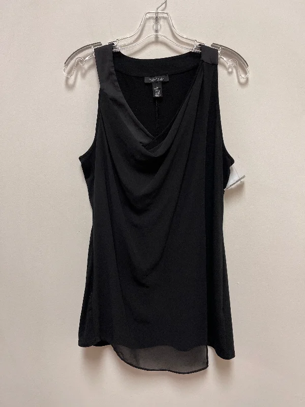 women's tops with asymmetrical designsTop Sleeveless By White House Black Market In Black, Size: M