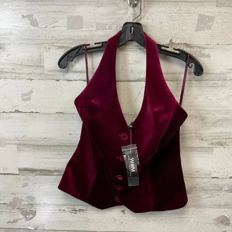 women's tops for those who want to add a touch of sophistication to their casual attireTop Sleeveless By White House Black Market In Maroon, Size: S