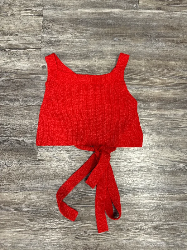 women's tops for those who prefer classic over trendy stylesTop Sleeveless By Wilfred In Red, Size: M