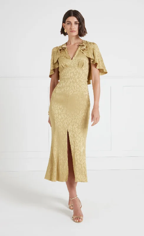 women's limited-edition dressesWillow Cocktail Dress - Flax Gold