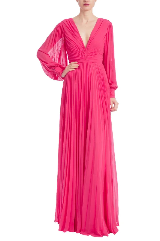 vintage-inspired gown dressesBadgley Mischka EG3179 Long Sleeve A Line Formal Dress