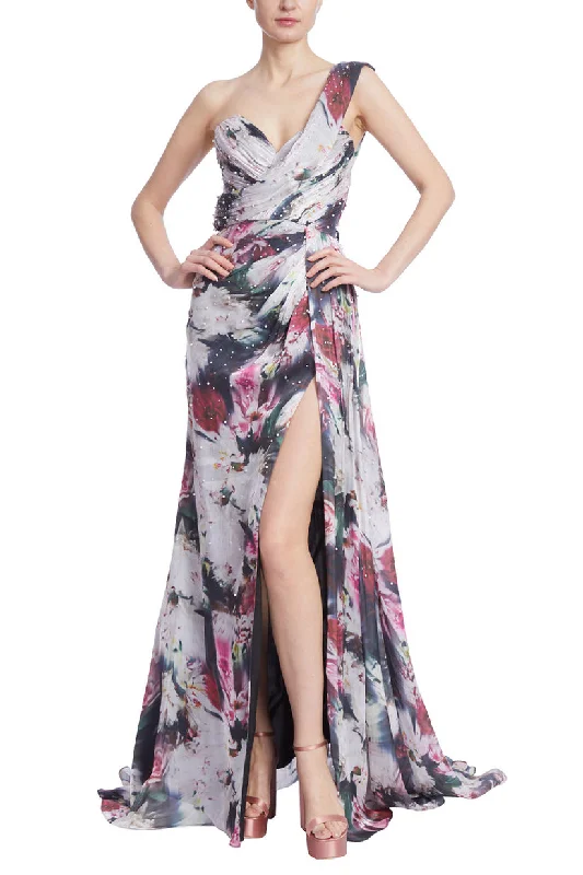 modern bohemian gown dressesBadgley Mischka EG4089 Long Beaded Floral Formal Dress