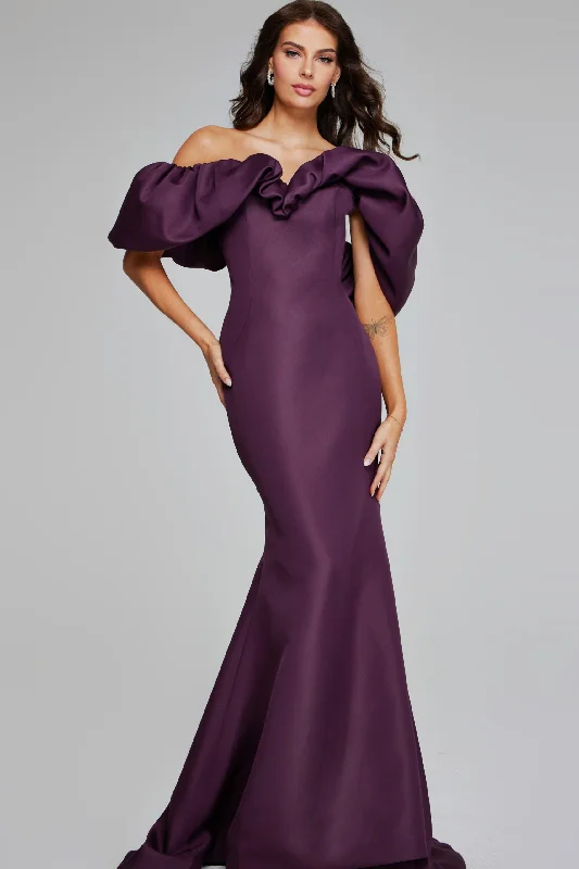 Grammy gown dressesJovani 40596 Long Mermaid Ruffled Formal Dress