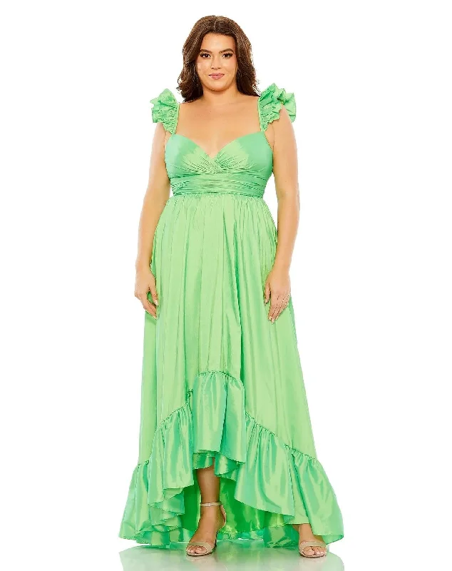 prom gown dressesMac Duggal 68526 Fabulouss Plus Size High Low Formal Dress