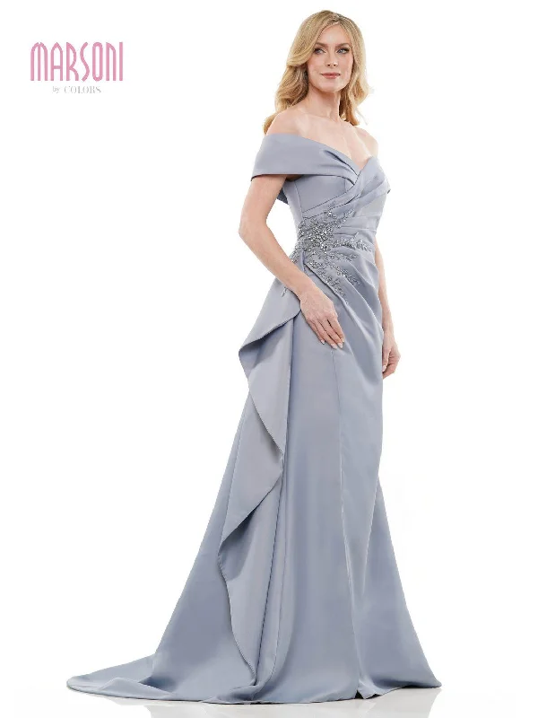 gown dress shopping guidesMarsoni MV1235 Long Off Shoulder Formal Dress