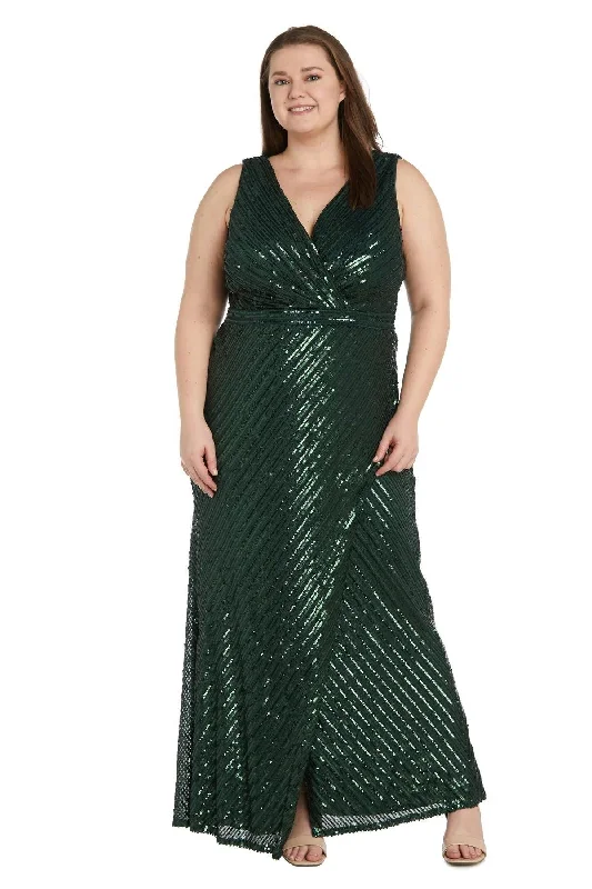 high-low gown dressesNightway 22193W Plus Size Long Formal Dress