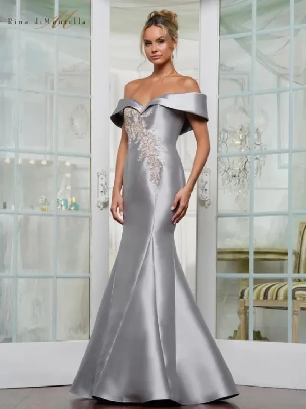 bespoke gown dressesRina di Montella RD3257 Long Mermaid Formal Dress